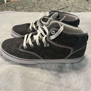 Globe Gray and White Casual Sneakers with Skate Design